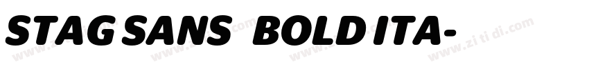 STAG SANS   BOLD ITA字体转换
